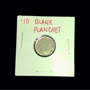 Error Coin “Planchet Dime”